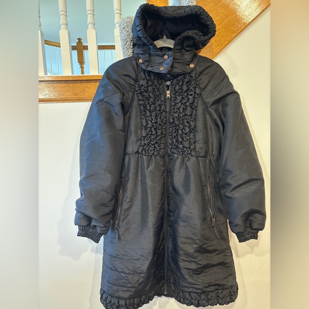 Anna Sui for Target Black Hooded Zip-up Women's Coat - Large - Rare